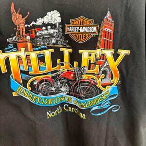 Vntg Harley Davidson 90s Tilley Screw It Ride Black Vibrant Sz XL T-Shirt Biker